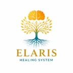 Elaris Healing System logo — a tree with a brain canopy and root system